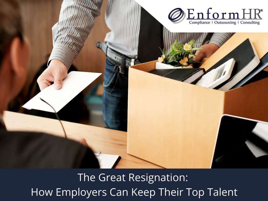 The great resignation how employers can keep their top talent