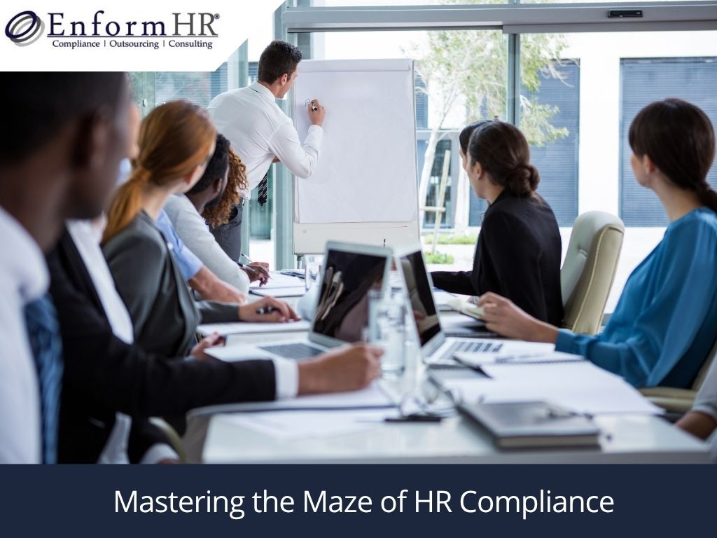 HR compliance course training session with professionals in a conference room