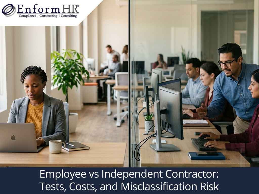 Employee vs independent contractor: tests, costs, and misclassification risk 3